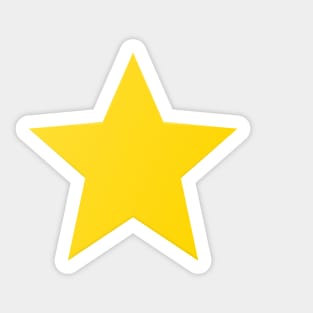 Yellow Star, Shiny Star Sticker